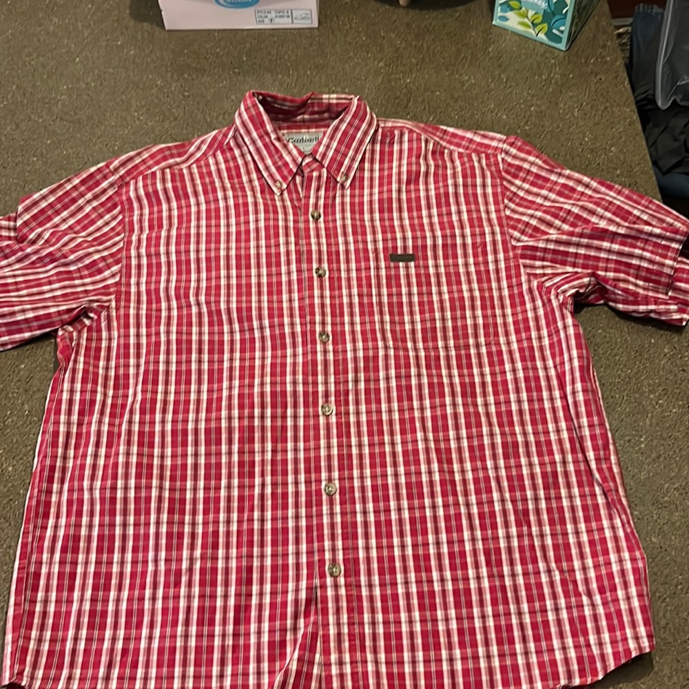 Men’s 100% cotton short sleeve button down